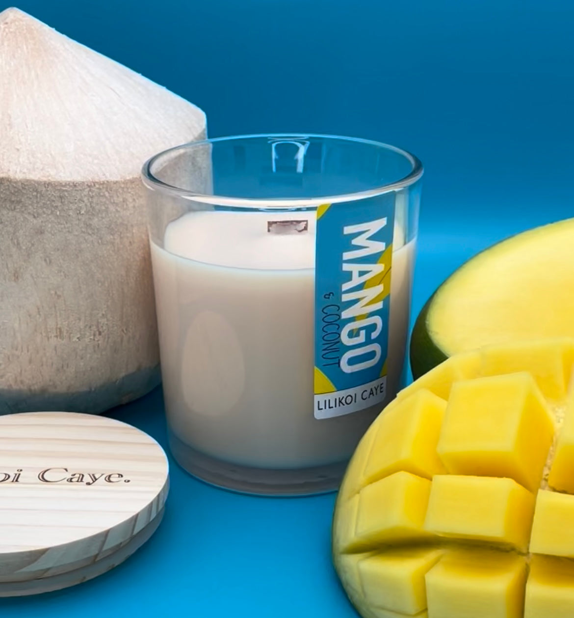 Mango & Coconut Scented Candle