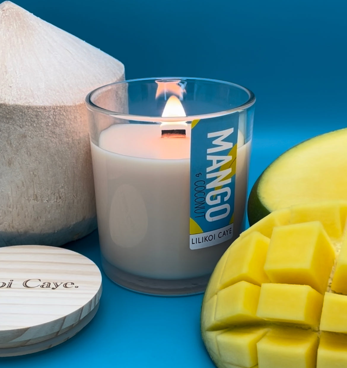 Mango & Coconut Scented Candle