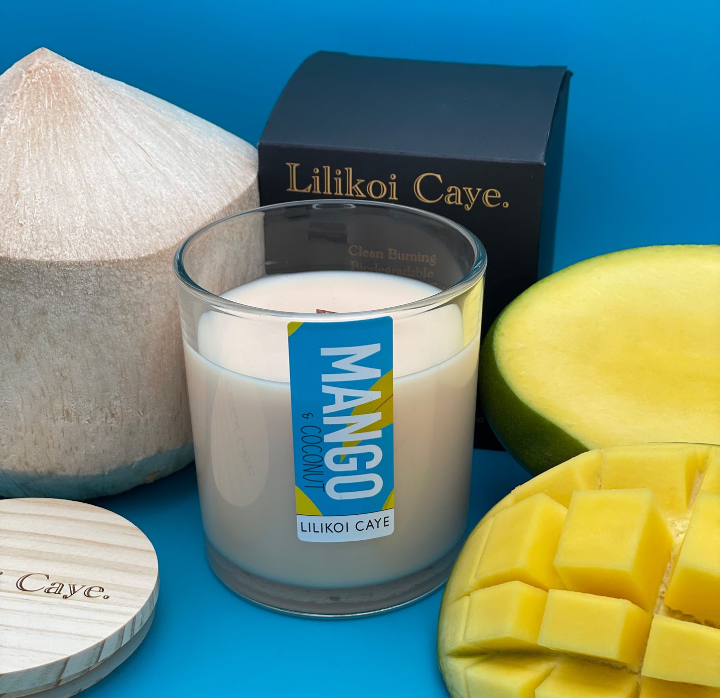 Mango & Coconut Scented Candle