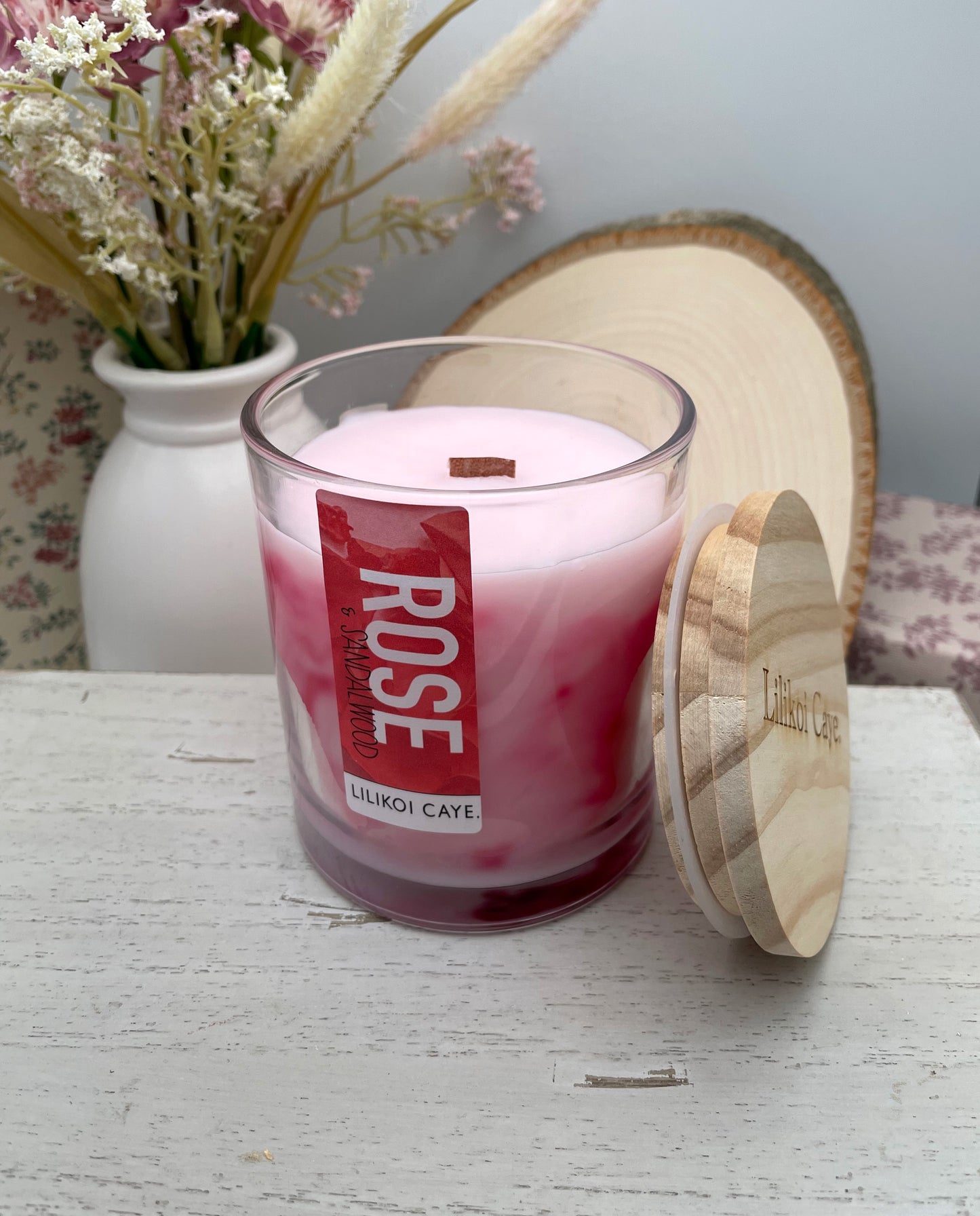 Rose and Sandalwood Candle