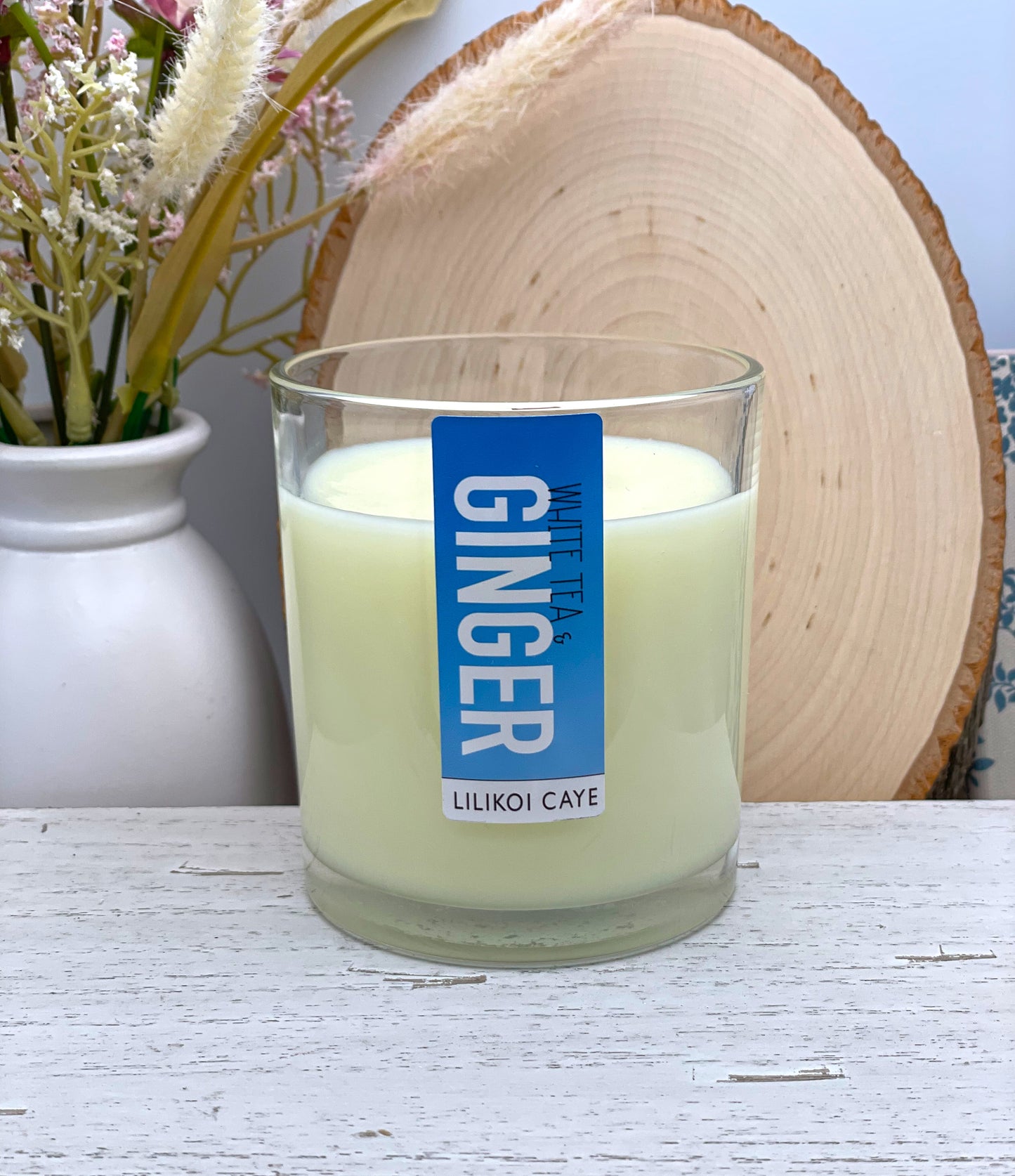 White Tea & Ginger Scented Candle